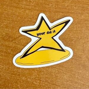 Yellow Star‎ Sticker